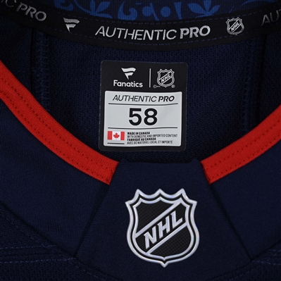 James van Riemsdyk - Navy Photo Shoot-Worn Jersey - 2025 Stadium Series